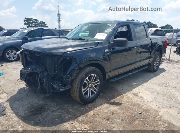 1FTEW1CP9MFB75126 2021 FORD F150 Черный Передняя левая четверть