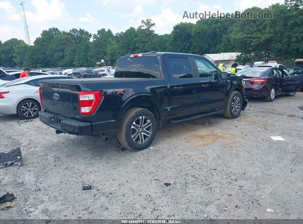 1FTEW1CP9MFB75126 2021 FORD F150 Черный Задняя правая четверть
