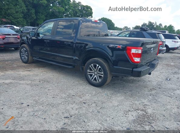 1FTEW1CP9MFB75126 2021 FORD F150 Черный Задняя левая четверть
