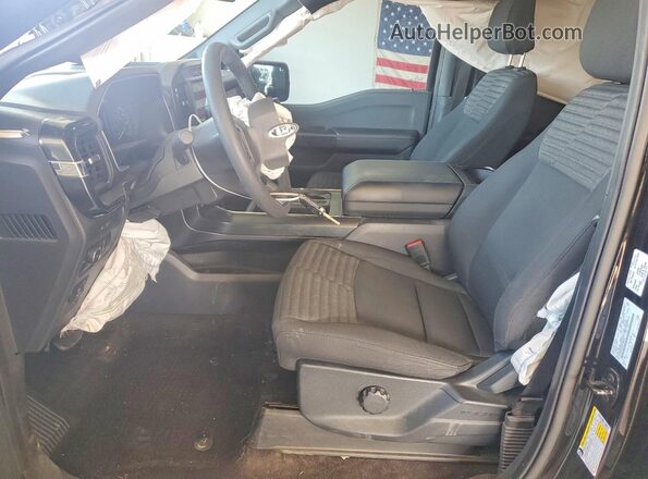 1FTEW1CP9NFA68286 2022 FORD F150 Black Вид салону спереду