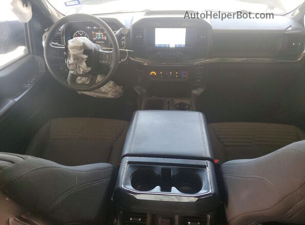 1FTEW1CP9NFA68286 2022 FORD F150 Black Вид панелі приладів