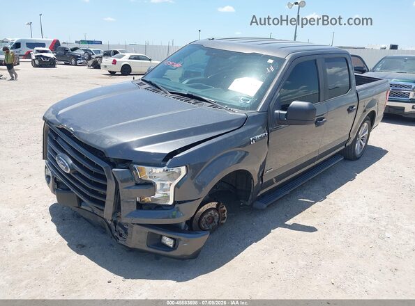 1FTEW1CPXHKC52499 2017 FORD F150 Gray Առջևի ձախ երեք քառորդ տեսարան