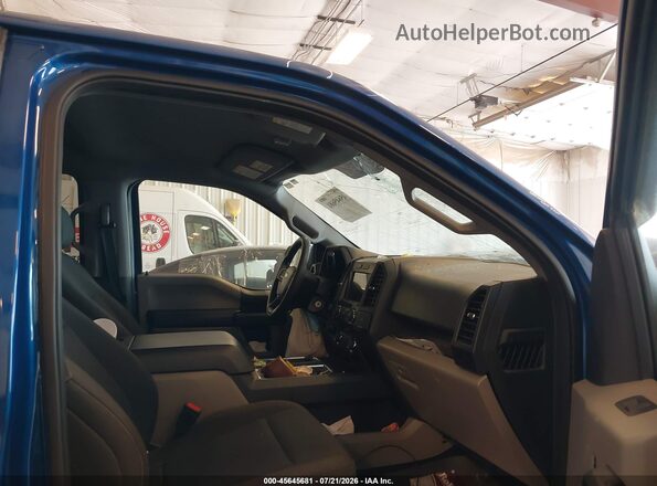 1FTEW1CPXJFC92841 2018 FORD F150 Blue წინა სალონის ხედი