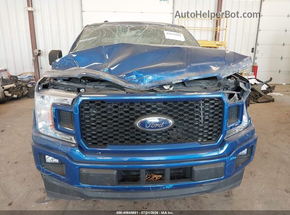 1FTEW1CPXJFC92841 2018 FORD F150 Blue ხელსაწყოთა პანელის ხედი