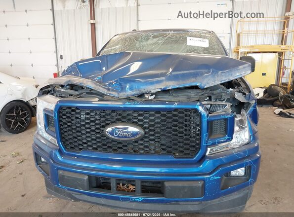 1FTEW1CPXJFC92841 2018 FORD F150 Blue წინა ხედი