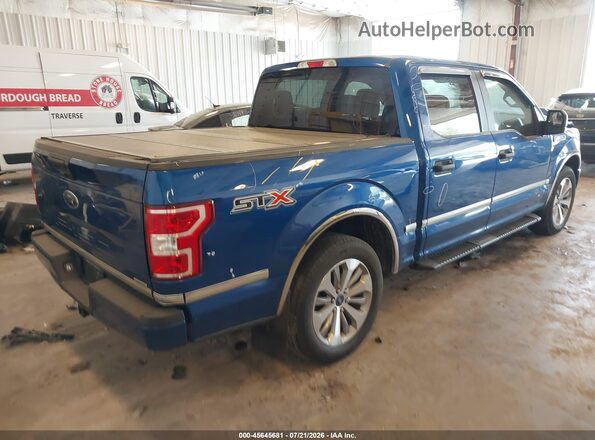1FTEW1CPXJFC92841 2018 FORD F150 Blue უკანა მარჯვენა