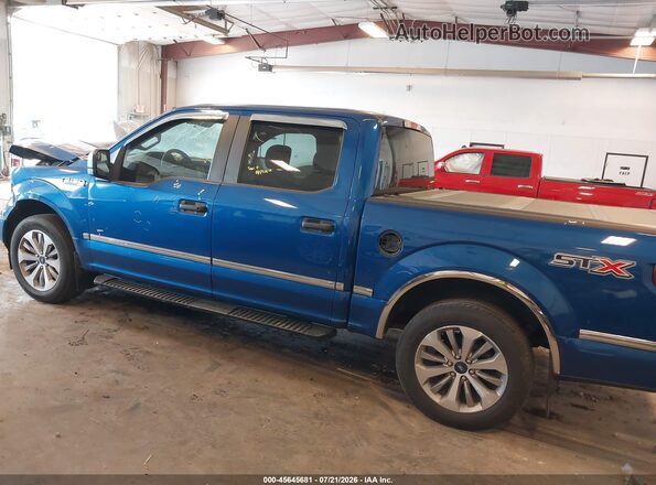 1FTEW1CPXJFC92841 2018 FORD F150 Blue უკანა მარცხენა