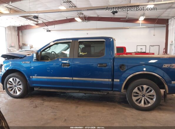 1FTEW1CPXJFC92841 2018 FORD F150 Blue სალონის 360-გრადუსიანი ხედი