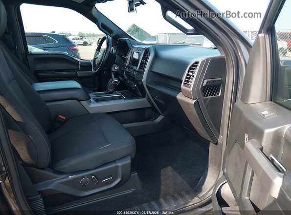 1FTEW1CPXJFD66789 2018 FORD F150 Gray Front interior view