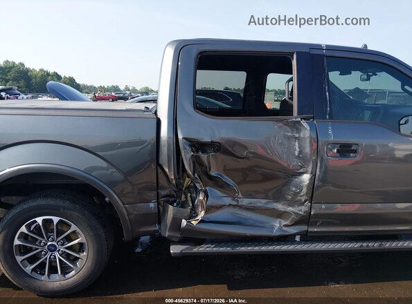 1FTEW1CPXJFD66789 2018 FORD F150 Gray Front view