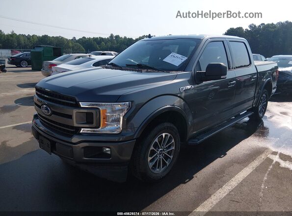 1FTEW1CPXJFD66789 2018 FORD F150 Gray Front left
