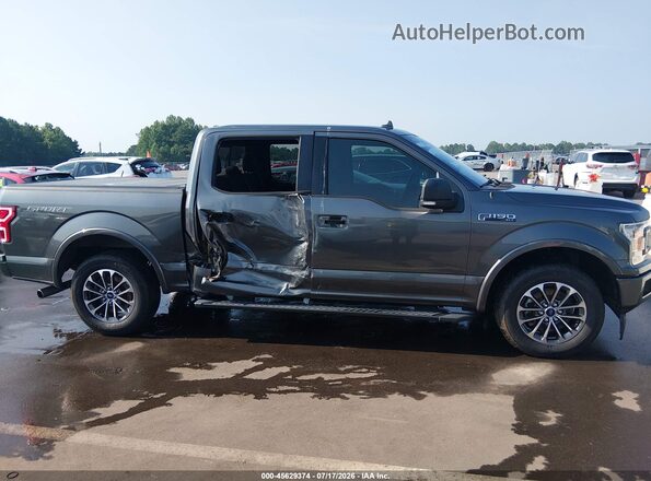 1FTEW1CPXJFD66789 2018 FORD F150 Gray Rear interior view