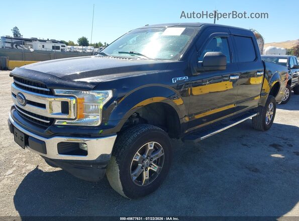 1FTEW1CPXJKD72325 2018 FORD F150 Black Առջևի ձախ երեք քառորդ տեսարան