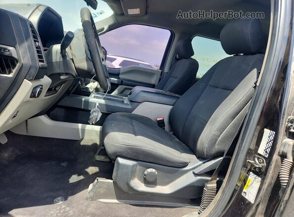 1FTEW1CPXLKF03840 2020 FORD F150 Black Front interior view