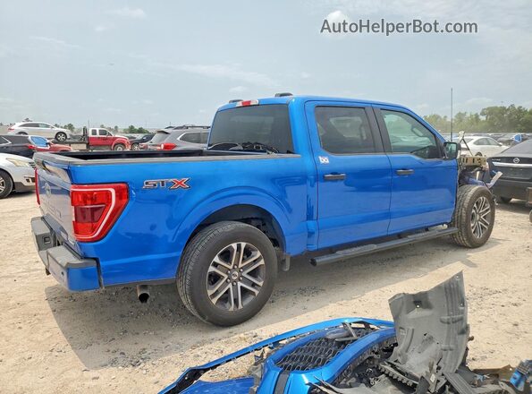 1FTEW1CPXMKE81811 2021 FORD F150 Синий Задняя правая четверть