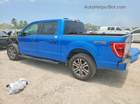 1FTEW1CPXMKE81811 2021 FORD F150 Синий Задняя левая четверть