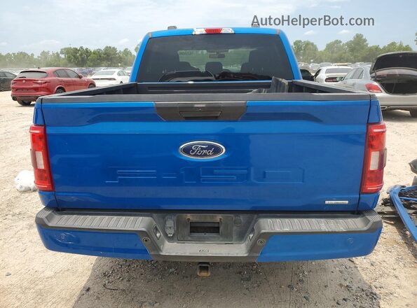 1FTEW1CPXMKE81811 2021 FORD F150 Синий Вид сзади