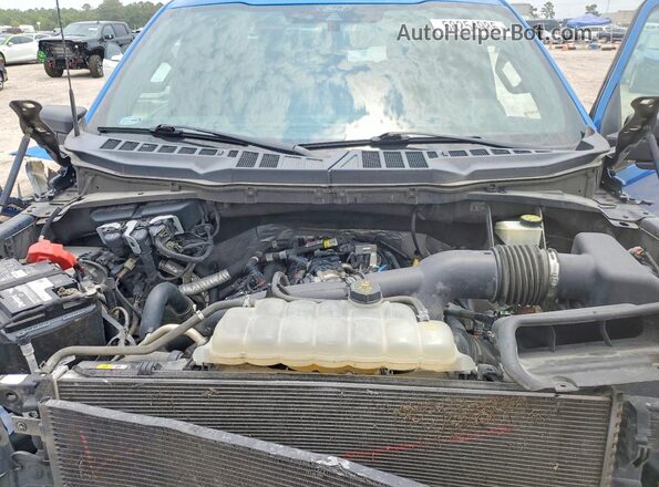1FTEW1CPXMKE81811 2021 FORD F150 Синий Вид задней части салона