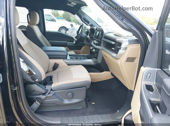 1FTEW1CPXPKF53434 2023 FORD F150 Black Widok wnętrza z przodu