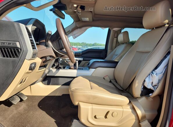 1FTEW1E40KFC23080 2019 FORD F150 Burgundy Vista interior delantera
