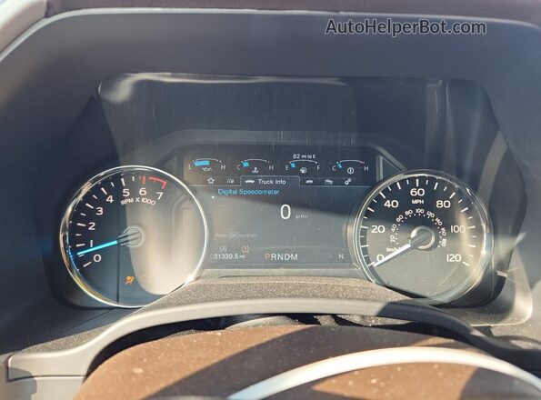 1FTEW1E40KFC23080 2019 FORD F150 Burgundy Vista del cuadro de instrumentos