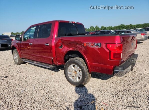 1FTEW1E40KFC23080 2019 FORD F150 Burgundy Trasero izquierdo