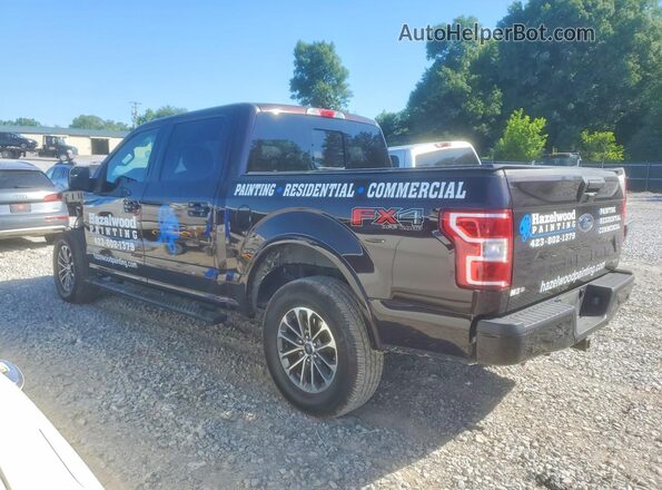 1FTEW1E40KFC95185 2019 FORD F150 Burgundy Trasero izquierdo