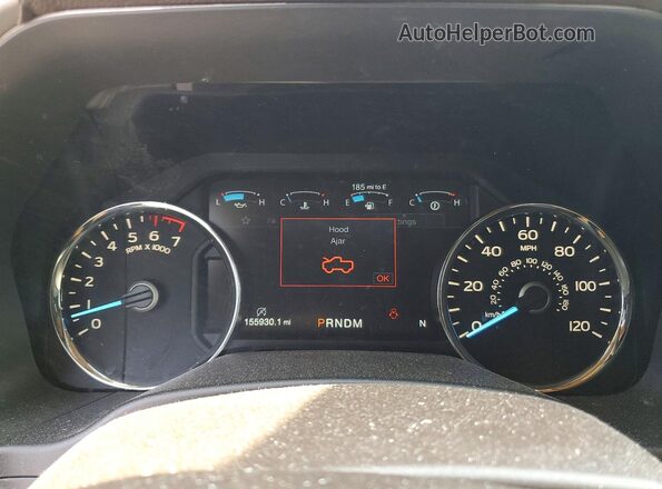 1FTEW1E40LFB06083 2020 FORD F150 Blue Vista del cuadro de instrumentos