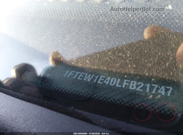 1FTEW1E40LFB21747 2020 FORD F150 Black ძრავის განყოფილების ხედი