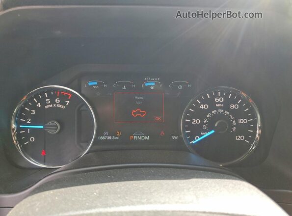 1FTEW1E40LFB43246 2020 FORD F150 Silver Instrument cluster view