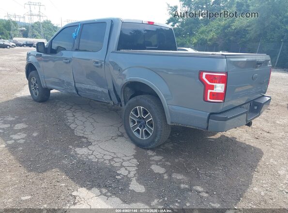1FTEW1E41KFB44470 2019 FORD F150 Gray Trasero izquierdo