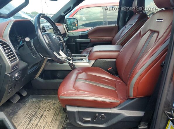 1FTEW1E41LFA71862 2020 FORD F150 Gray Front interior view