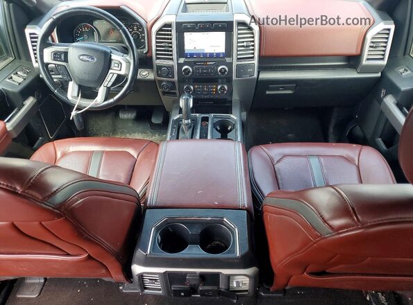 1FTEW1E41LFA71862 2020 FORD F150 Gray Dashboard view