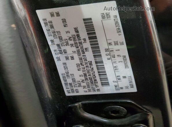 1FTEW1E41LFA71862 2020 FORD F150 Gray Engine compartment view