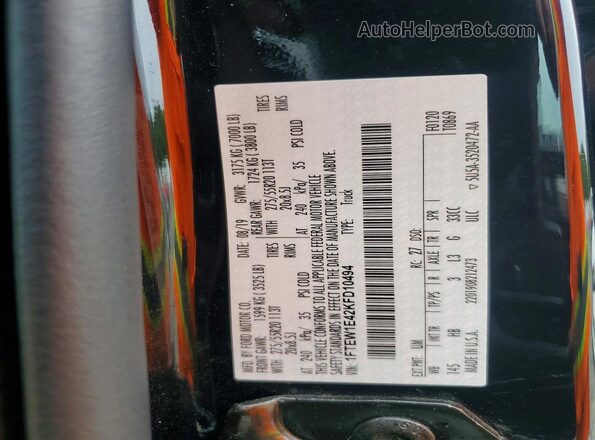 1FTEW1E42KFD10494 2019 FORD 150 Charcoal Շարժիչի բաժամունքի տեսք