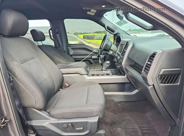 1FTEW1E42KFD12729 2019 FORD F150 Gray Widok wnętrza z przodu