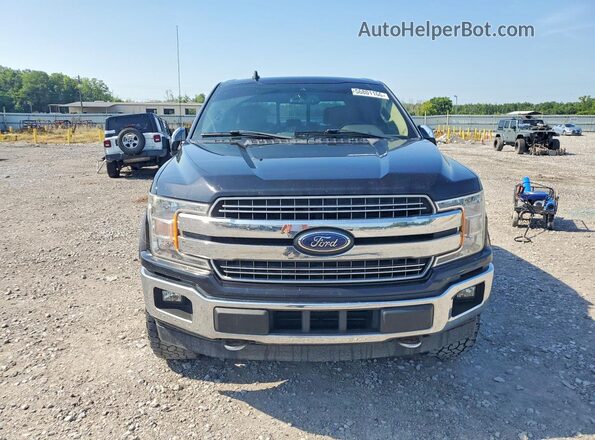 1FTEW1E43KKF07455 2019 FORD F150 Черный Вид спереди