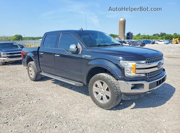 1FTEW1E43KKF07455 2019 FORD F150 Черный Передняя правая четверть