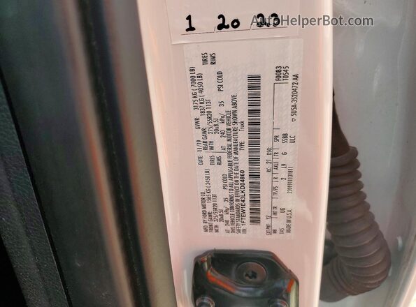 1FTEW1E43LKD04860 2020 FORD F150 White Շարժիչի բաժամունքի տեսք