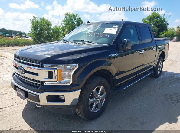 1FTEW1E44KKF15385 2019 FORD F150 Black Передня ліва чверть