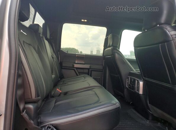 1FTEW1E44LFA60080 2020 FORD F150 Silver Rear seats view