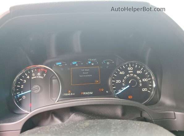 1FTEW1E44LFA60080 2020 FORD F150 Silver Instrument cluster view