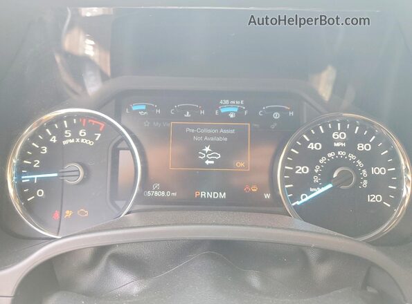 1FTEW1E44LFC81985 2020 FORD F150 White ხელსაწყოთა პანელის ხედი