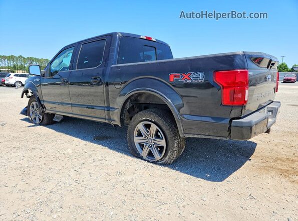 1FTEW1E44LKF33239 2020 FORD F150 Black Trasero izquierdo