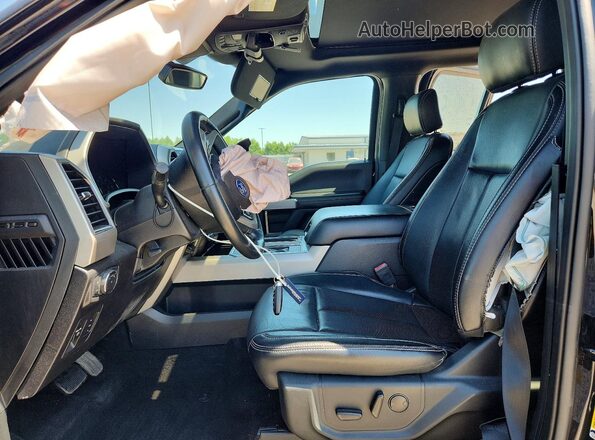 1FTEW1E44LKF33239 2020 FORD F150 Black Vista interior delantera