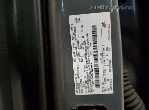 1FTEW1E45KFB99889 2019 FORD F150 Blue ძრავის განყოფილების ხედი
