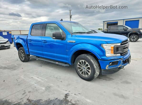 1FTEW1E45KKE91744 2019 FORD F150 Blue Przód prawy