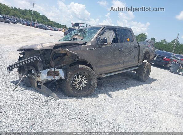 1FTEW1E45LKF32147 2020 FORD F150 Коричневый Передняя левая четверть