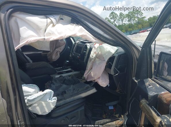 1FTEW1E45LKF32147 2020 FORD F150 Коричневый Вид салона спереди