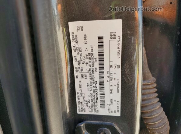 1FTEW1E46KFB90246 2019 FORD F150 Charcoal ძრავის განყოფილების ხედი